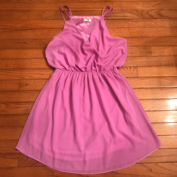 Orchid Purple Elastic Waist Dress - Picture 7 of 8